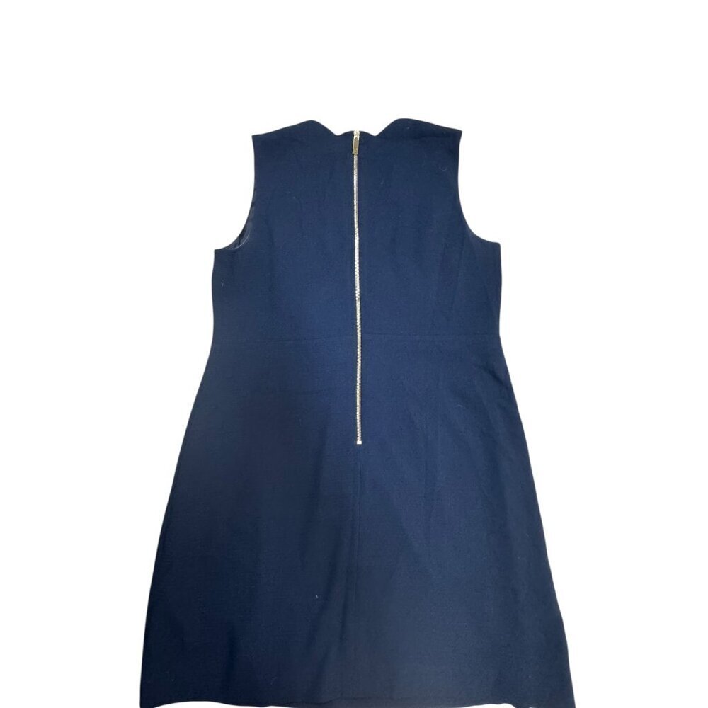 Ted Baker London Rubeyed Scallop Edge Shift Dress Navy Size 4 (US 10) EUC - Picture 3 of 7
